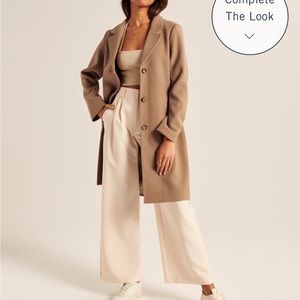 Abercrombie & Fitch Wool Dad Coat